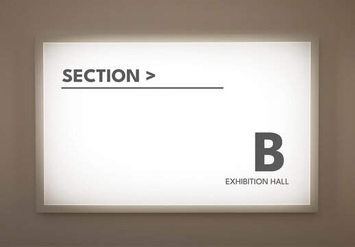Light Box Sign Mockup With Generative AI
