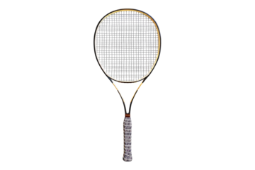 Badminton racket isolated on transparent background