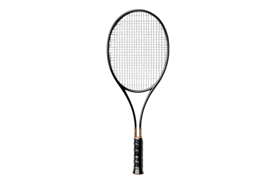 Badminton racket isolated on transparent background