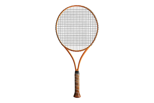 Badminton racket isolated on transparent background