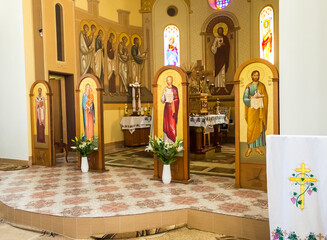 interior of the Greek Catholic Church..