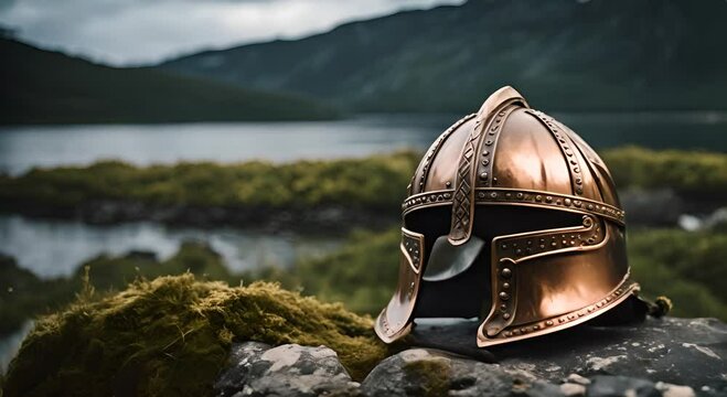 Viking warrior helmet in Norway.