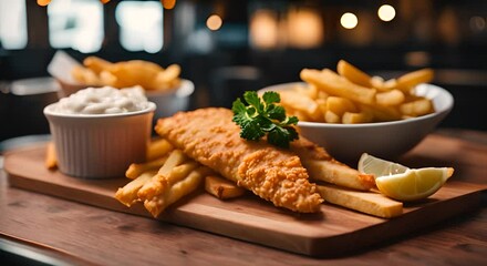 Fish and chips in London.