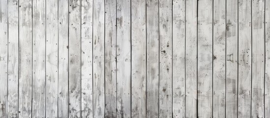 Naklejka premium Pastel gray wooden wall with textured planks gives an aged and beautiful appearance suitable for a vintage style with a nostalgic touch and copy space image