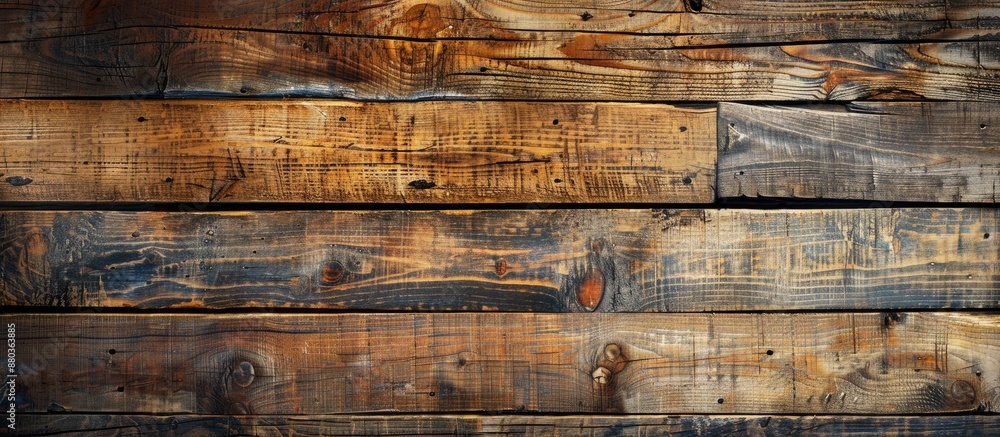Poster background featuring rustic texture of aged wooden planks with copy space image