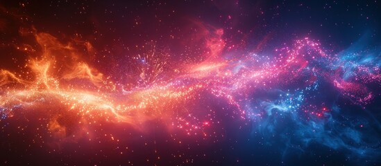 Obraz premium Cosmic Dance of Colors