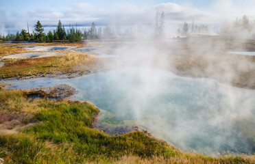 West Thumb Geyser Basin at Yellowstone National Park