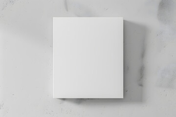 Blank white canva mockup