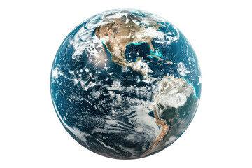Earth isolated on transparent background