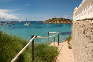 Abgang zum Strand Sant Elm Mallorca