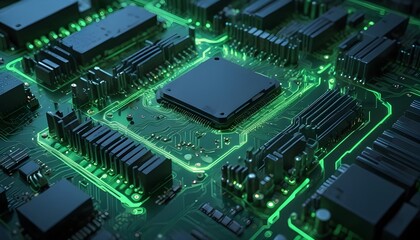 Obraz premium Clear Plain Shiny Warm Soft Vintage Bokeh Cloudy Wave Like Geometric Green Background or Texture