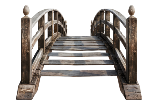 Footbridge isolated on transparent background