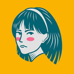 Character design avatar flat minimalist 163