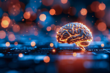 An abstract image of a brain with neural connections glowing brightly, representing the commitment to continuous learning and the pursuit of knowledge