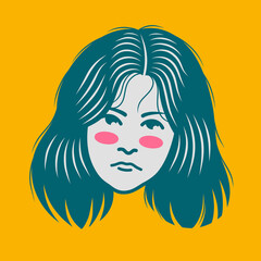 Character design avatar flat minimalist 164