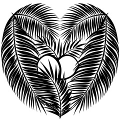 heart shape made of leaves