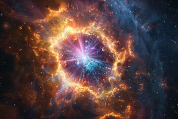 A Cosmic Explosion in a Star-Filled Nebula