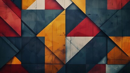 Bold and modern background featuring geometric patterns and a striking color palette, ideal for mockup displays