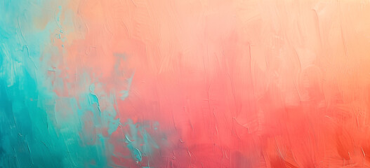 Fototapeta premium abstract watercolor orange and green Gradient background from magenta to turquoise