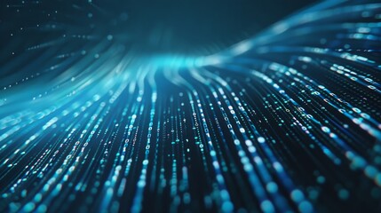 connection concept with flat abstract icons and dynamic connected lines background vector illustration