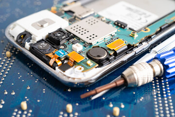 Repairing and upgrade circuit mainboard of notebook, electronic, computer hardware and technology.