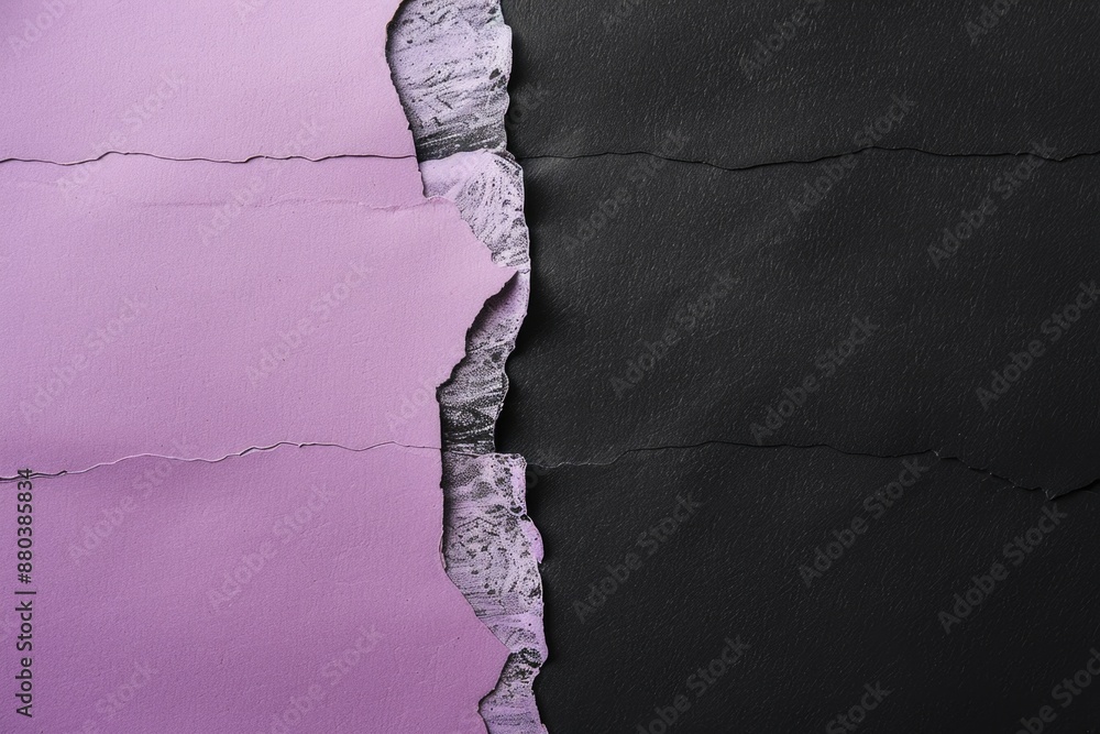 Aufkleber two sheets of paper lying adjacent on a flat surface