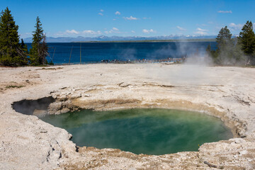 West Thumb Geyser Basin at Yellowstone National Park