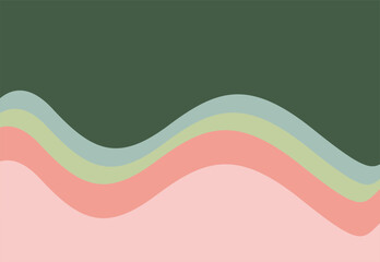 The image is an abstract design featuring a rainbow-colored wave pattern with a mix of curves and lines, creating a vibrant and artistic backdrop