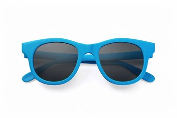 Fototapeta premium Blue Sunglasses Isolated on White Background