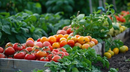 Cultivating fruits and vegetables in a self sufficient homestead