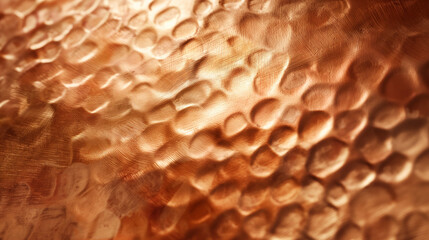 Textured Copper Surface, Warm Tones, Abstract Metal Background with Copy Space