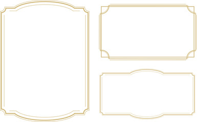 ゴールドエレガントフレーム素材