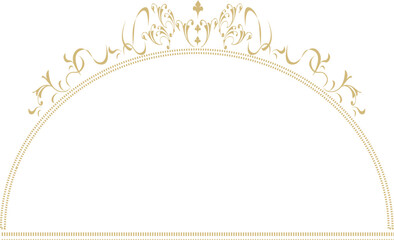 ゴールドエレガントフレーム素材