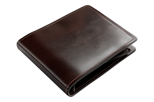 Man wallet isolated on transparent background