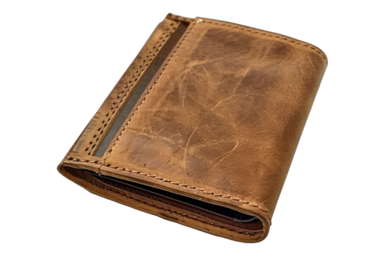 Man wallet isolated on transparent background