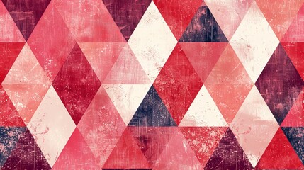 Fototapeta premium Red And White Geometric Pattern