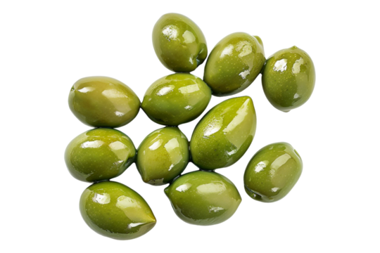 Olives isolated on transparent background