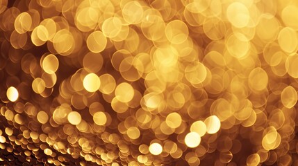 Abstract Background with Bronze Gold-Colored Blur and Circular Motif