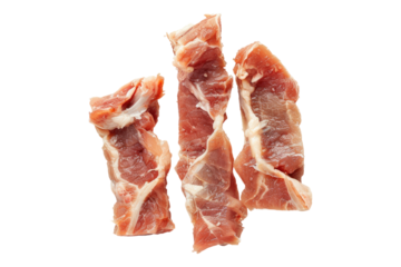 Raw leg piece isolated on transparent background