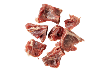 Raw leg piece isolated on transparent background