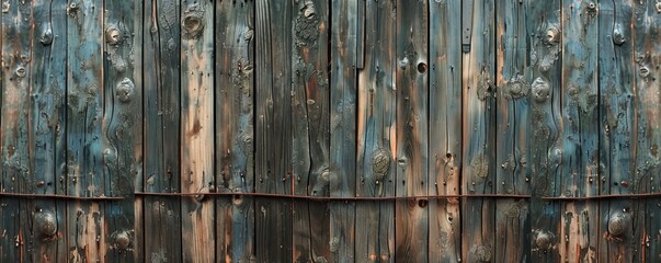 Rustic Wooden Fence Texture Background, 4K hyperrealistic photo