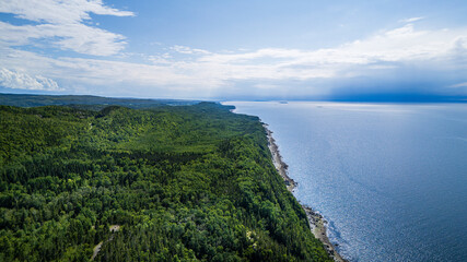 Lower Saint Lawrence Landscape, Quebec, Canada