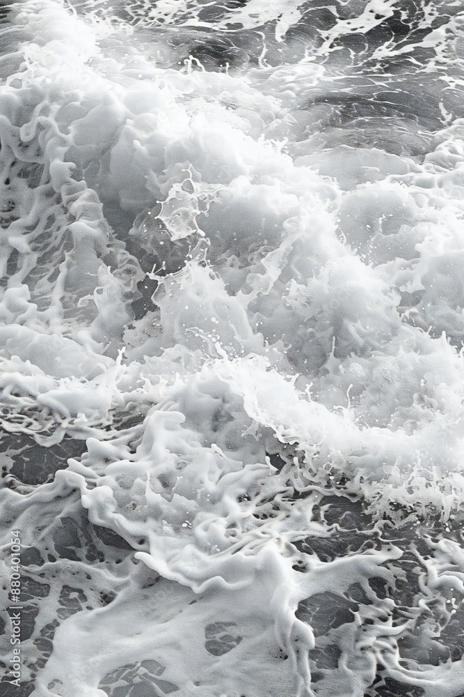 Wall mural plain bright water ocean wave background generative ai