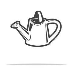 Watering can icon transparent vector isolated