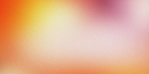 Grainy textured abstract background with a blend of orange, yellow, and pink hues