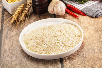 Indian cuisine - raw basmati rice