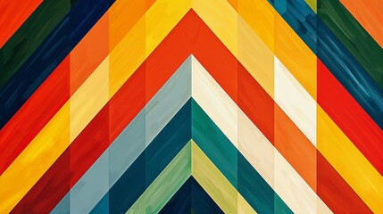 Abstract Colorful Diagonal Stripes