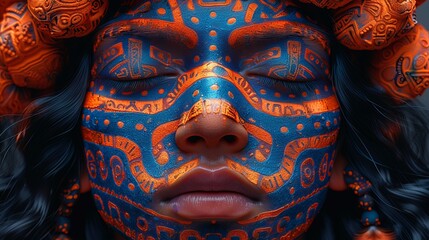 Woman With Face Paint