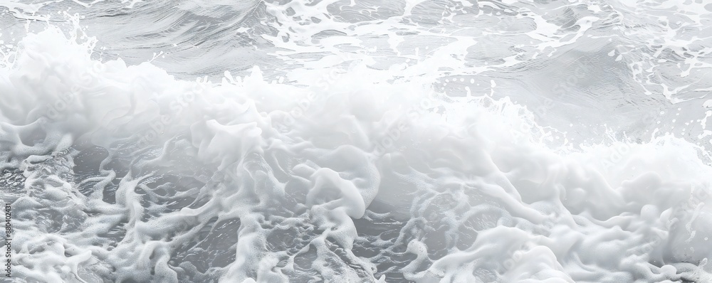 Wall mural plain bright water ocean wave background generative ai