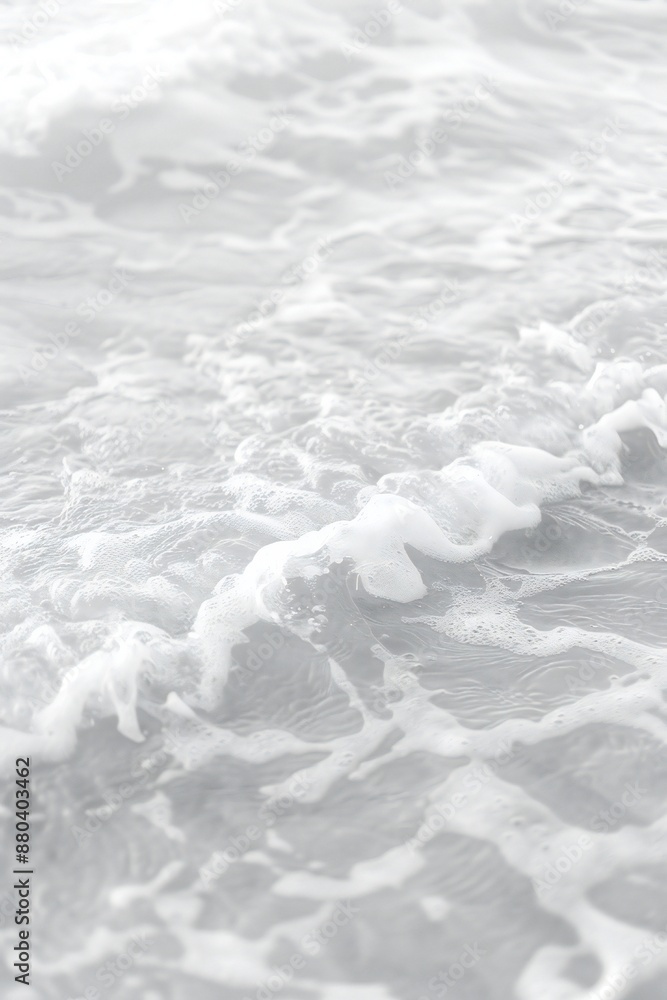 Wall mural plain bright water ocean wave background generative ai